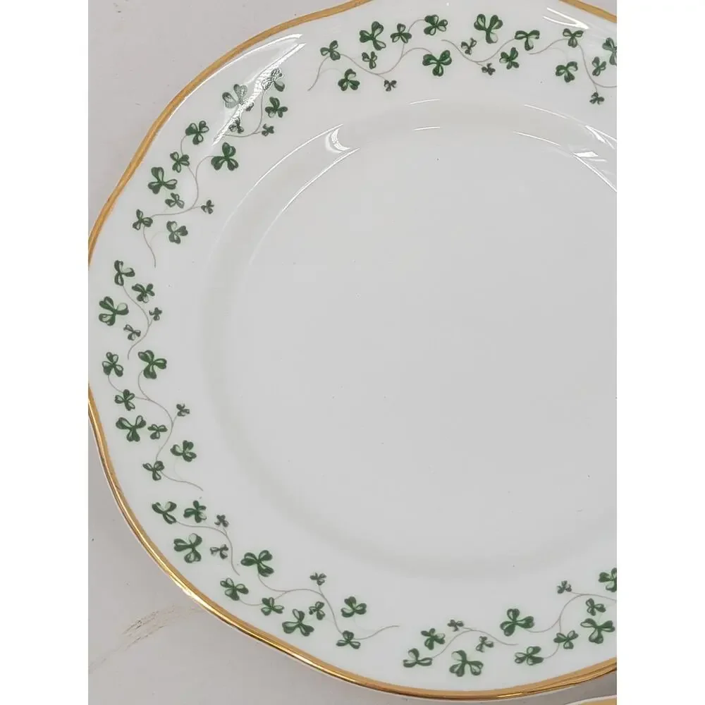 Royal Tara Shamrock Dessert Plates with Serving Platter Irish China‎ cottagecore